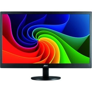 AOC E970SWN 18.5" LED LCD Monitor - 16:9 - 5 ms - Adjustable Display Angle - 1366 x 768 - 16.7 Million Colors - 200 Nit - 700:1 - WXGA - VGA - 15 W - Black - RoHS, ENERGY STAR 6.0, EuP, EPEAT Silver EPEAT SILVER 5MS