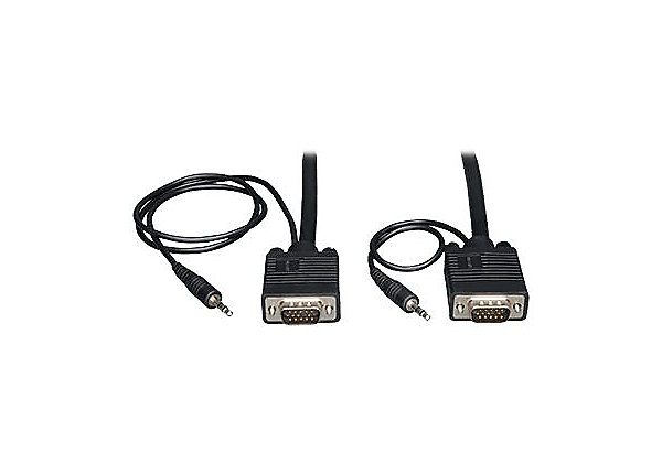 30ft VGA Coax Monitor Cable 3.5mm M/M