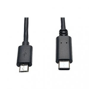 Tripp Lite - 6ft USB 2.0 Hi-Speed Cable Micro-B to USB Type-C USB-C M/M 6'