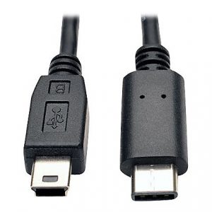 Tripp Lite - USB 2.0 Hi-Speed Cable 5-Pin Mini-B to USB Type-C USB-C M/M 6ft