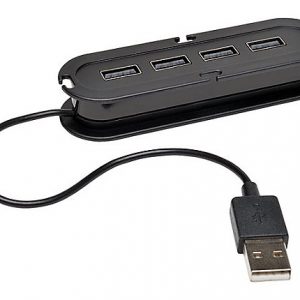 Tripp Lite 4-Port USB 2.0 Mobile Hi-Speed Ultra-Mini Hub w/ Power Adapter