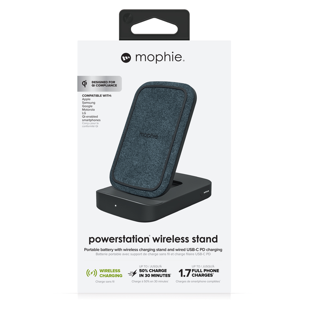 mophie – Powerstation 8,000 mAh Power Bank Wireless Charging Stand 10W
